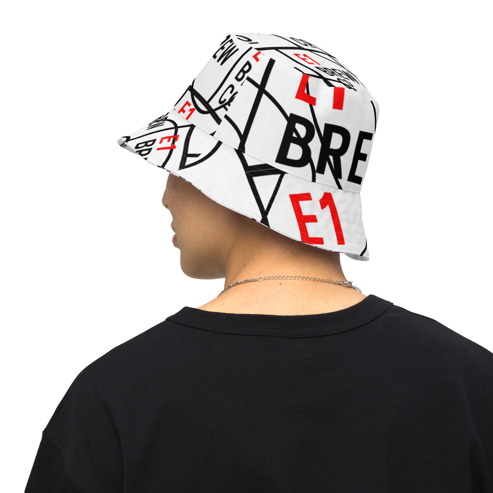E1 Brew Co Reversible bucket hat