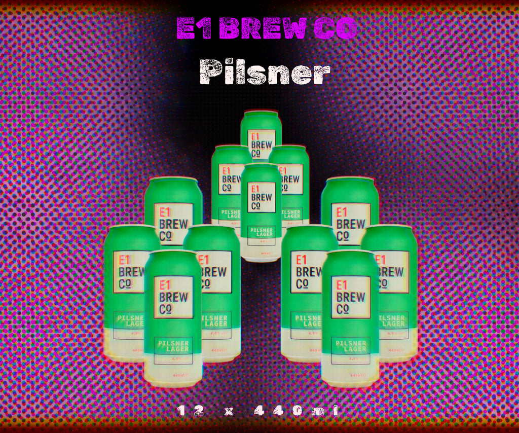 Case of 12 E1 Brew Co Pilsner Lagers