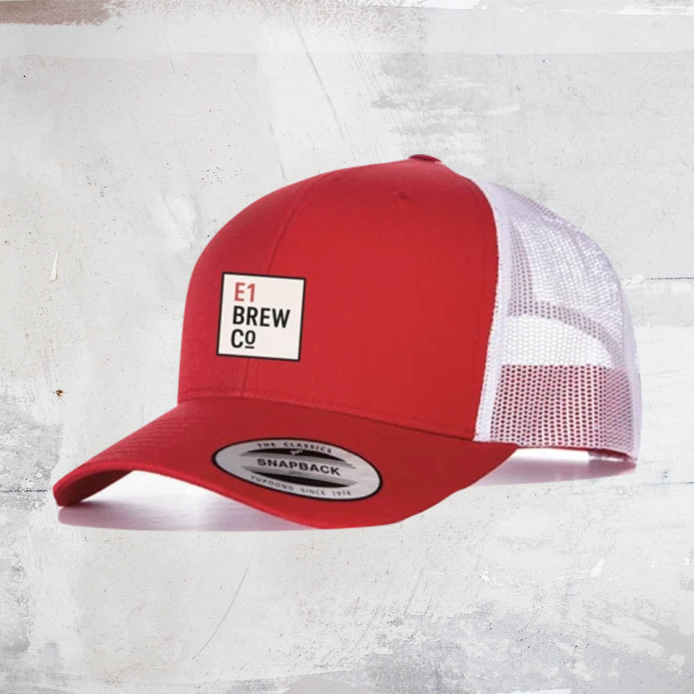 E1 Brew Co Baseball Cap - Red