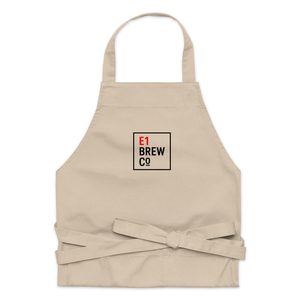 
            
                Load image into Gallery viewer, E1 Brew Co Organic cotton apron
            
        
